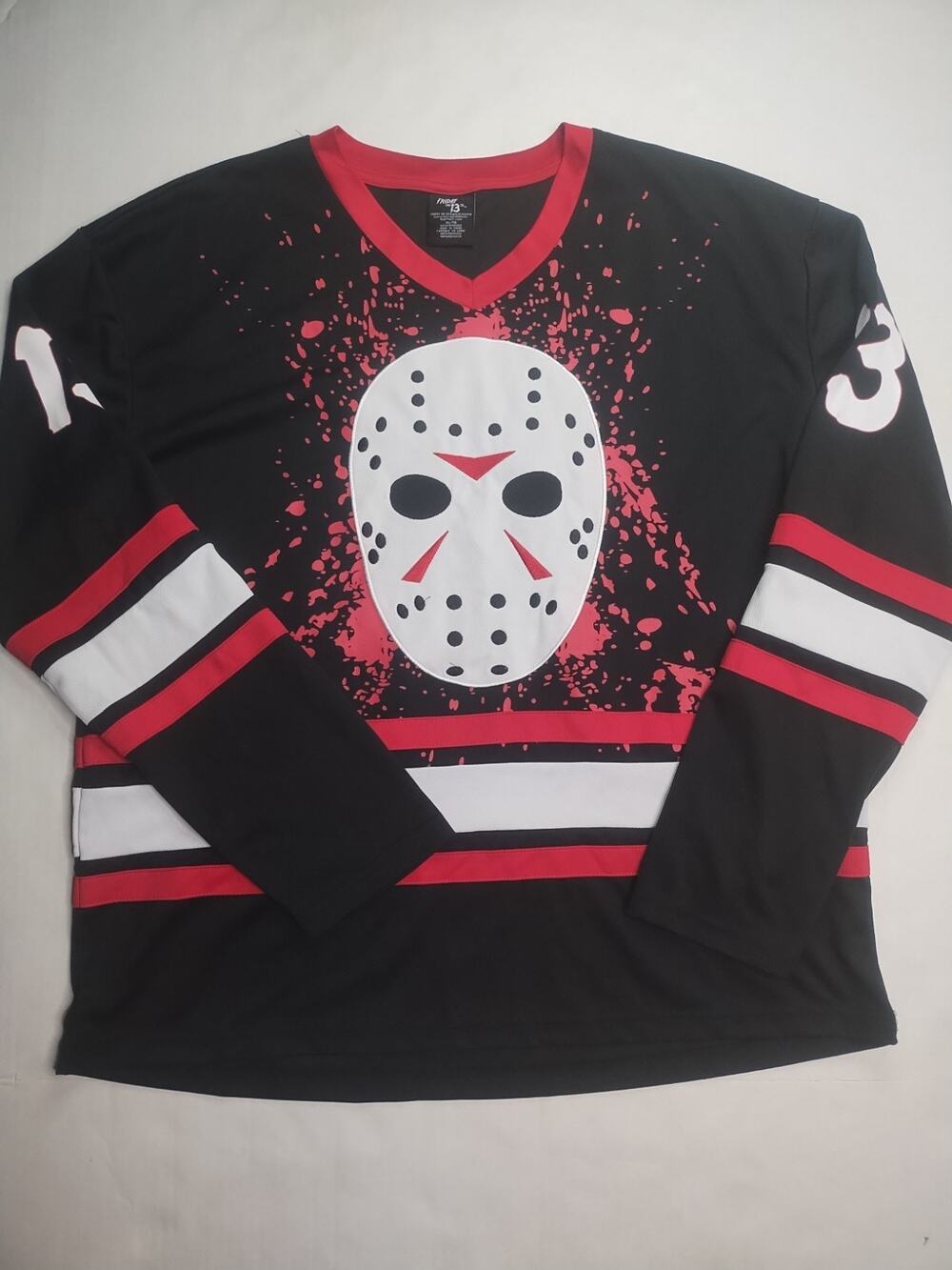 Friday The 13th Jason Voorhees Hockey Jersey Large Logo Size XL